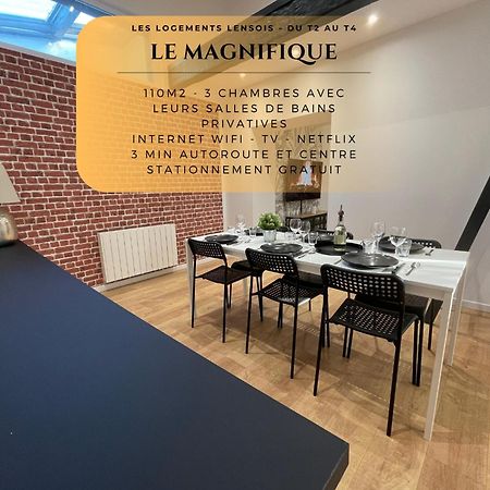 Les 3 Suites - 6 Personnes - 3 Chambres Avec Sdb Privatives ล็องส์ ภายนอก รูปภาพ