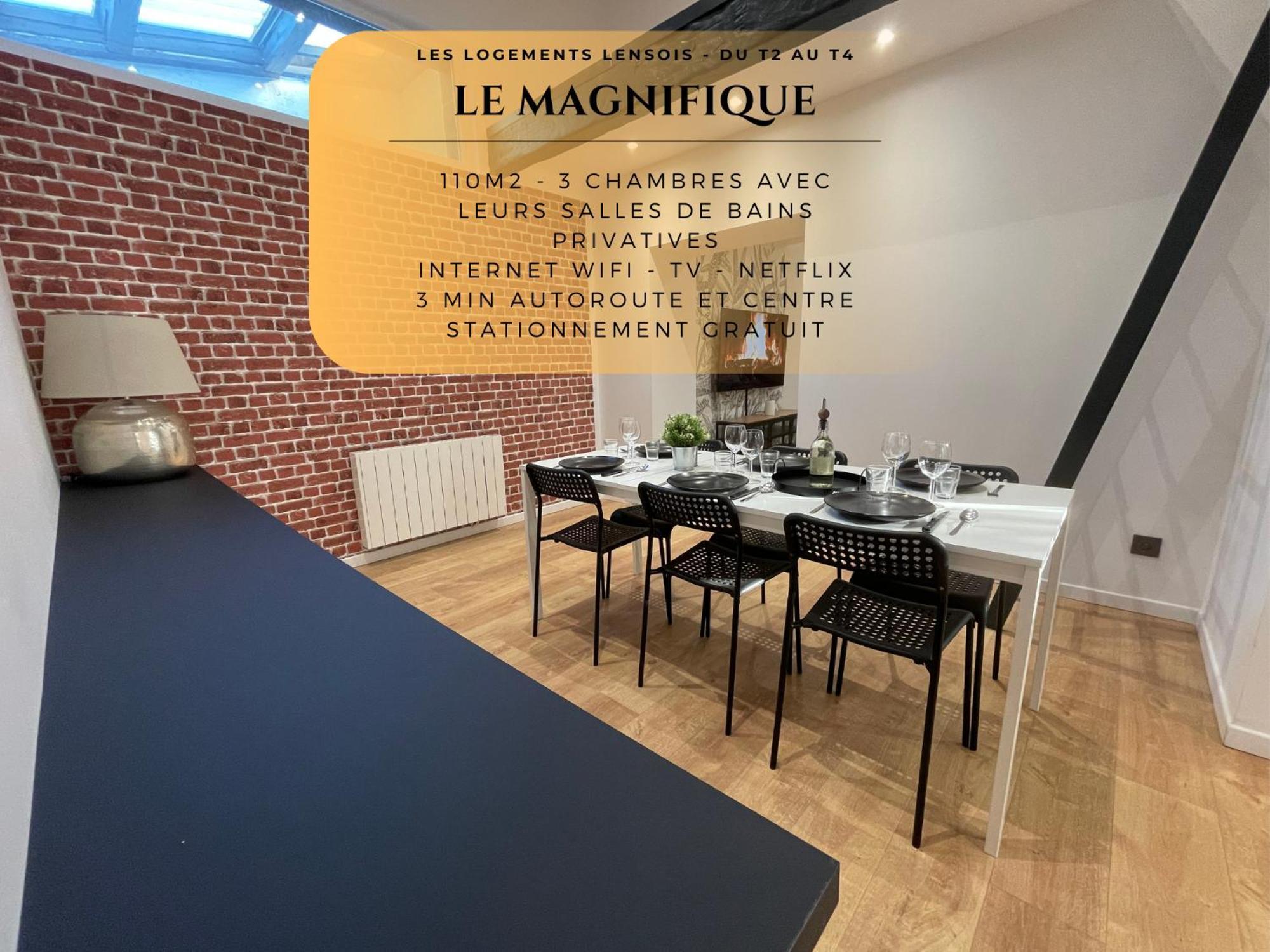 Les 3 Suites - 6 Personnes - 3 Chambres Avec Sdb Privatives ล็องส์ ภายนอก รูปภาพ
